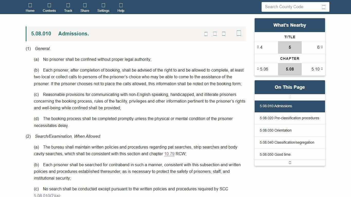ch. 5.08 Operations Snohomish County Code